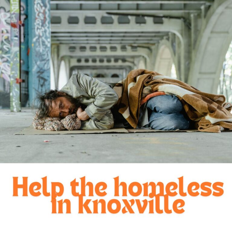 How to help the homeless in knoxville.